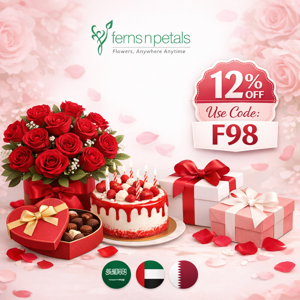 كود خصم فيرنز ان بيتالز السعودية والإمارات وقطر - كوبون F98 خصم 12% على الورد والهدايا
